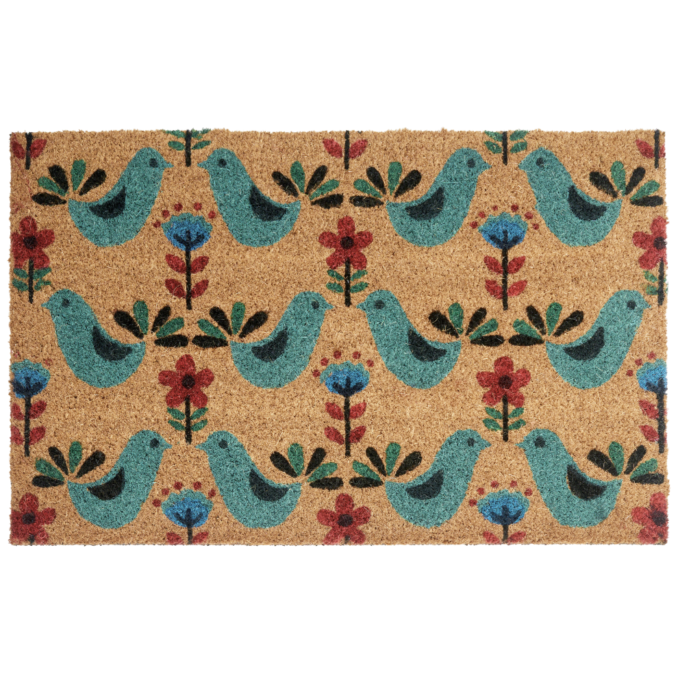 Beliani Doormat Tanana Multicolour 50 X 80 Cm Bird Coir
