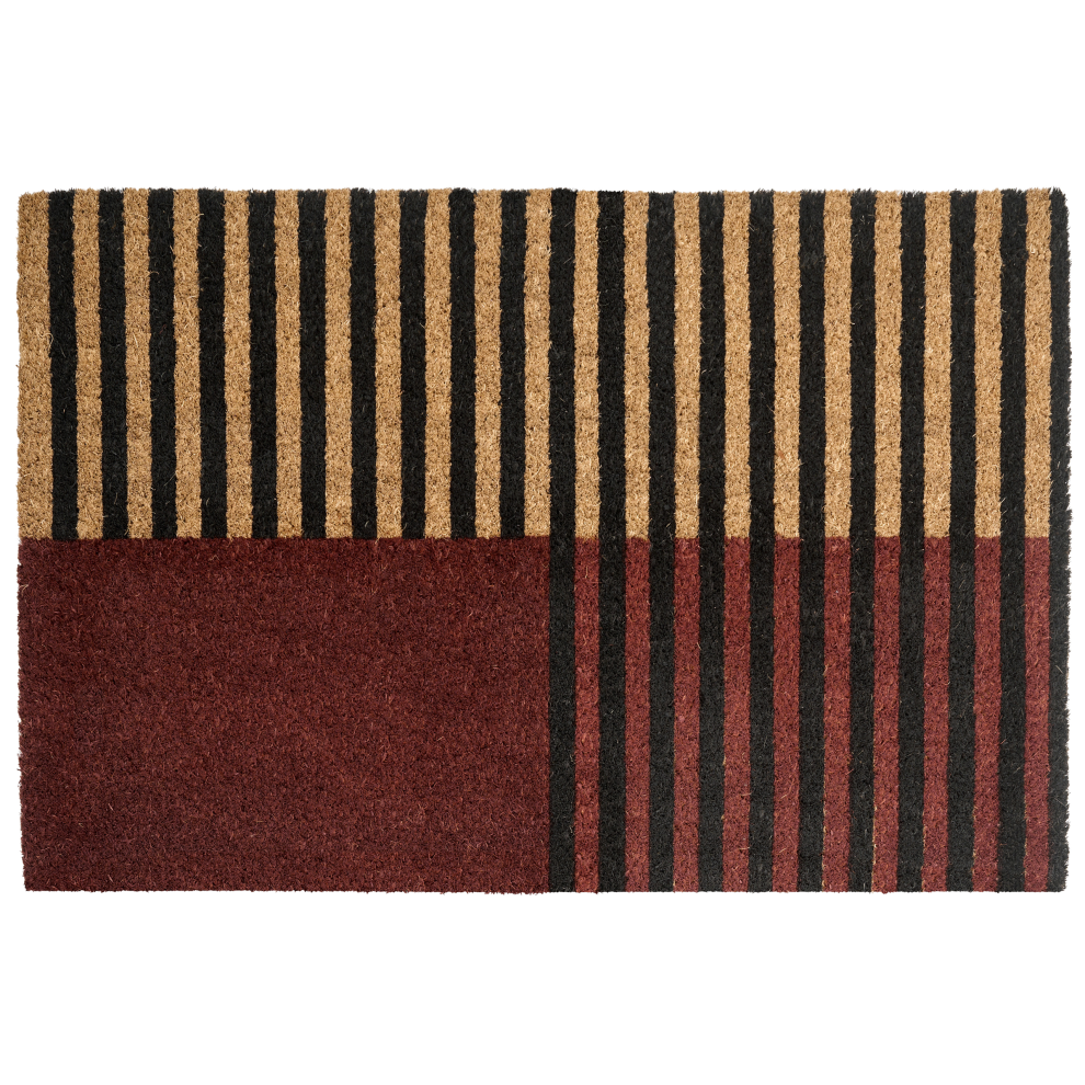 Beliani Doormat Tuksuk / 40 X 60 Cm Coir Brown/Beige