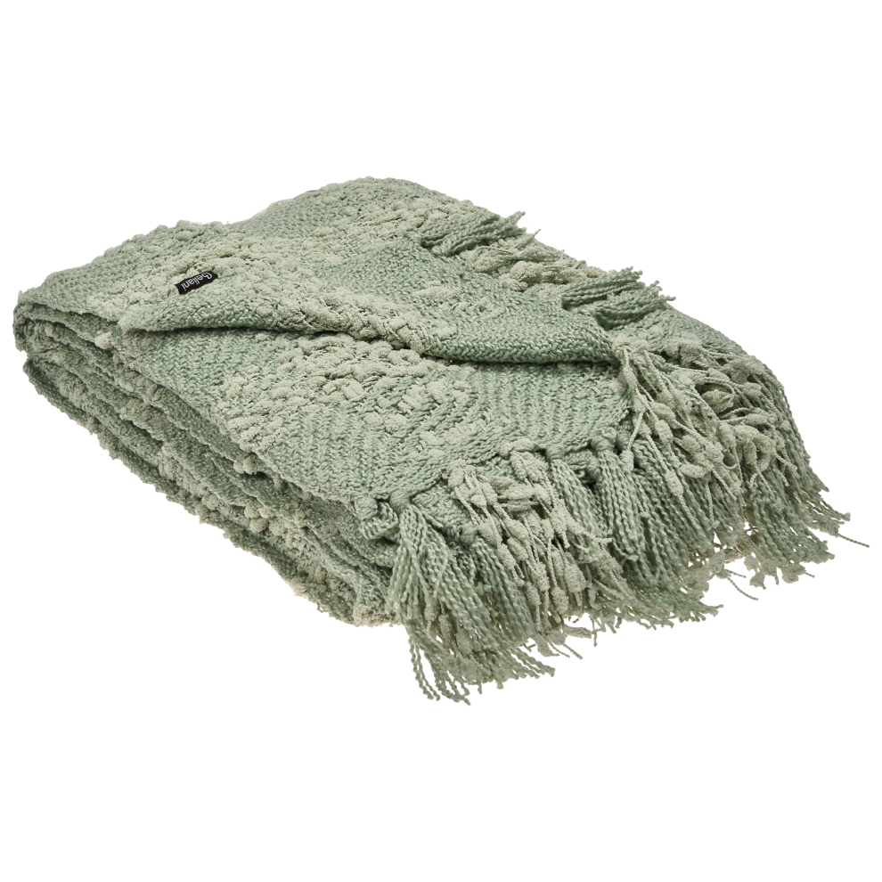 Beliani Blanket Vella 200 X 220 Cm Green
