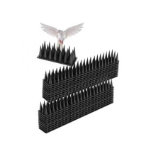 Dissuasion efficace, conception résistante aux intempéries, pics anti-oiseaux à 3 rangées pour la protection extérieure des clôtures, balcons,