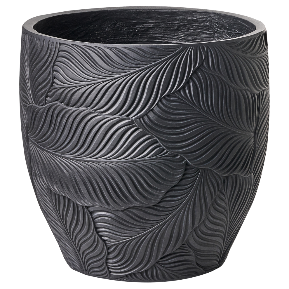 Beliani Plant Pot Baiyun 42 Cm Black