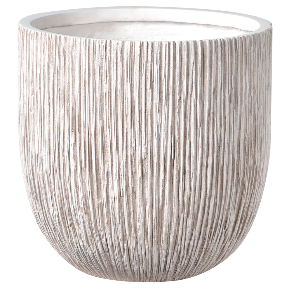 Beliani Plant Pot Hanyue 42 Cm Light Beige