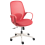 Beliani Office Chair FOAMA Red 1