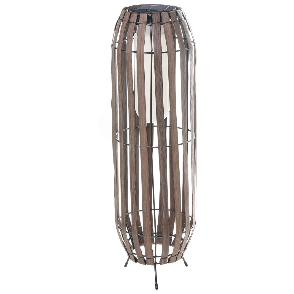 Beliani Solar Powered Lantern Muzizi 69 Cm Dark/Brown