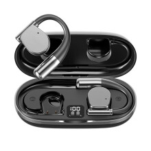 M111  Translator Headset 144-Talige AI-Vertaaloordopjes Draadloos -Ear Vertaalapparaat Zwart