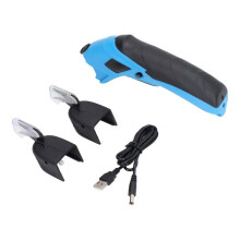 Wytrzymałe Bezprzewodowe Nożyczki Elektryczne do Cięcia Tkanin USB Re-Able Cutter Shear Tools z 2 Ostrzami