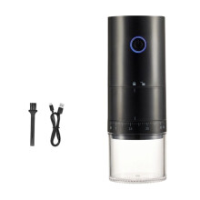 Portable Electric Coffee Grinder 38 Gears Adjustment One-Button Start Bean Grinder for Home Office Traveling Camping B
