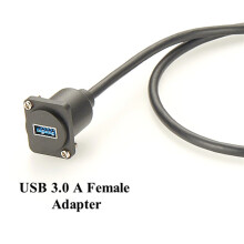 5X D Type USB 3.0 Mannelijke Naar Vrouwelijke Verlengkabel Type A XLR Paneelmontage Converter USB A Chassis Flens Koppelkabel