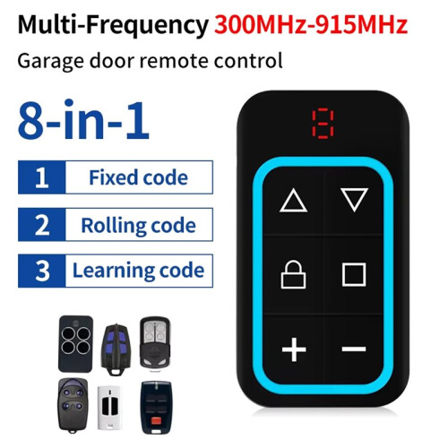 Universal Garage Remote Control Gate Key Duplicator Clone Multi-Frequency Garage Door Controller 8 Channels 1