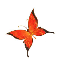 Fine Enamel Art Painting Kit, 3D Butterfly Handmade Decoration Gift, DIY Handmade Material Bag C