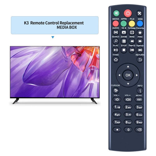 Replacement Remote Control for Super Box Android Set Top Box Perfect Replacement Remote for Super Box TV Receiver 2