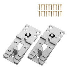 Conectores de Sofá Secional, Conectores de Sofá de Jacaré Intertravados e Espessados para Fazer Suporte Secional (Pacote com 4 + 40 Parafusos)