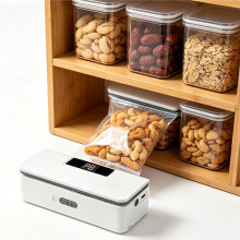2 in 1 Eco-Friendly Bag Sealer Upgraded Versi with Cutter and Magnet, Rechargeable for Snack and Plastic Bags