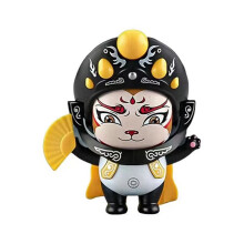 Face-Changing Doll Sichuan Opera Face-Changing Doll Traditional Cultural Ornaments Office Desktop Decoration Yellow