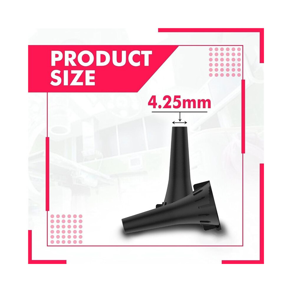 100 Pcs Diagnostic Otoscope Covers,Universal, High-Quality Disposable Plastic Ear Otoscope Specula Tips 4.25 mm