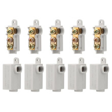 10-Teiliges T-Typ-Kabelverbindermuttern-Set, 6 AWG Gauge, 80-A-Schnellverdrahtungsanschlussklemme, Spleiß-Schnellverbinder