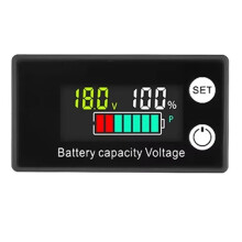Accu Voltmeter 8-100V Capaciteitsindicator Vermogensmeter Lithium LiFePO4 Loodzuurcel 12V 24V 48V LCD-Scherm D
