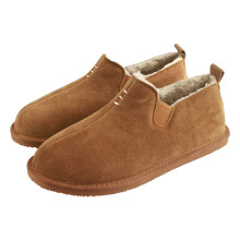 (6 UK, Chestnut) Eastern Counties Leather Mens David Suede Hard Sole Slipper Boots