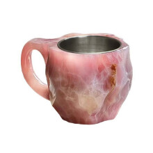 Elegant Imitation Mineral Crystal Coffee Mug,Colorful Crystal Mug Translucent Coffee Mug, for Home Office Coffee Mugs,