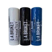 3 x LA Organic Almond, Coconut, Orange Blossom & Mint Natural Lip Balm 14g