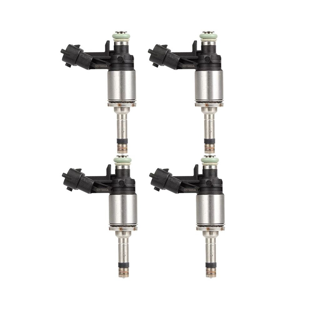 4Pcs Fuel Injectors Nozzle For Explorer 2.3L 2016-2019 Mustang 2015-2022 Ej7z9f593b, Ej7z9f593a Silver 4711801824776