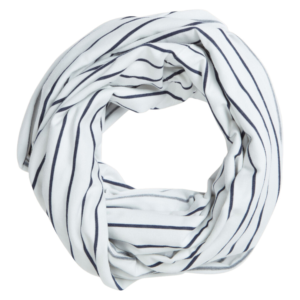 Craghoppers (One Size, Sail White/ Navy) Unisex Adult Infinity Ii Striped Nosilife Scarf Blue