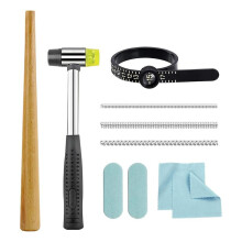 Anel Mandril Ferramenta de Dimensionamento de Anel Medidor de Anel para Reparo de Anéis Tortos Kit de Dimensionamento de Reparo Ajustador de Tamanho