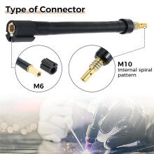 30PCS 360 Flexible Mig Welding Neck & 0.030"/0.8mm Contact Tips & Nozzle Holder Diffuser & Gas Nozzle Shield Cups 0.8mm