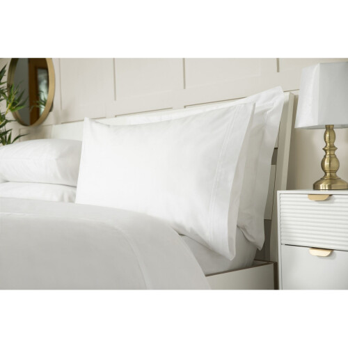 (Single, White) Belledorm Egyptian Cotton Deep Fitted Sheet