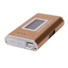 Cyfrowy Tester Zasilania Komputera LCD 20/24-Stykowy 4-Żyłowy Zasilacz do Dysków Twardych ATX BTX ITX Odporny na Zużycie i Korozję