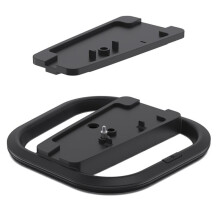 Vertikaler Ständer für PS5/für PS5 Slim-Spielekonsolen, Rutschfeste Desktop-Basis mit 7 RGB-Lichtern für  5, Schwarz