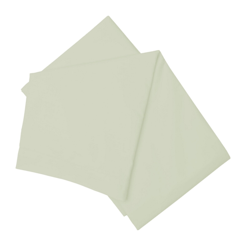 Belledorm (King/Superking, Apple) Easycare Percale Flat Sheet Green