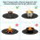 36" Round Fire Pit Mat Double Sided Fireproof Silicone Grill Mat, Heat Resistant, Waterproof & Oil-Proof Deck Protector 5