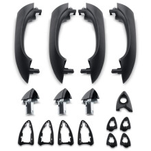 4 Maniglie Esterne per Porte Anteriori, Posteriori, Sinistre e Destre 51218243617, 51218243618, 51218257737, 51218257739 per X5 00-06