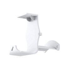 Wandmontierte Ständerhalterung für PS5/für PS4/für /für -Controller-Headset, Tischunterseiten-Aufbewahrungshalterung, Weiß