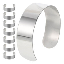 8pcs Wrist Corsage Cuffs, Bracelet Blanks for Jewelry Making DIY Custom Bracelets Handmade Bracelets