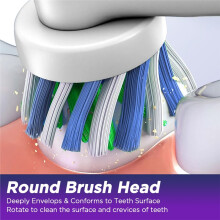 Rotating Vibration Electric Toothbrush for Adults, Universal Soft for Toothbrush, Type-C, 4 Toothbrush Heads