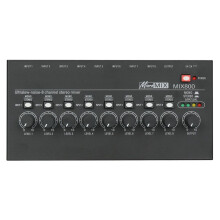 MIX800 8 Channel Ultra Low Noise Stereo Mixer Professional Sound Mixer Audios Mixer