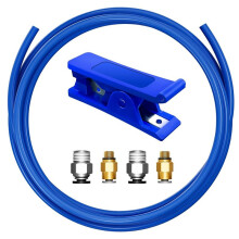 Bowden Tubing Kit, PTFE-Slang voor 1,75 mm Filament, met PC4-M10 en PC4-M6 Fittingen, Snijkop A