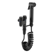 Hygienic Wall-Mounted Bidet Sprayer with Double Outlet Angle Valve, Shower HeadToilet Accessories