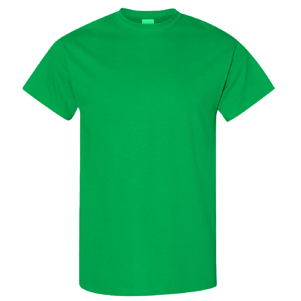 Gildan (5Xl, Irish ) Mens Heavy Cotton Short-Sleeved T-Shirt Green