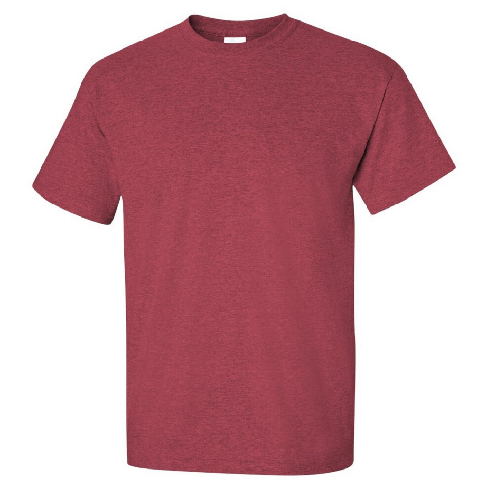 Gildan (Xl, Heather Cardinal) Mens Ultra Cotton Short Sleeve T-Shirt Multicoloured