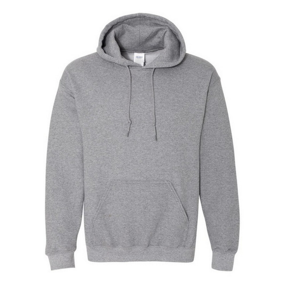Gildan (Xl, Graphite Heather) Heavy Blend Adult Unisex Hooded Sweatshirt / Hoodie Multicoloured