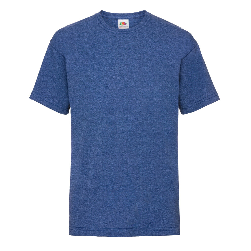 Fruit Of The Loom (14-15, Retro Heather Royal) Childrens/Kids Valueweight T-Shirt Multicoloured