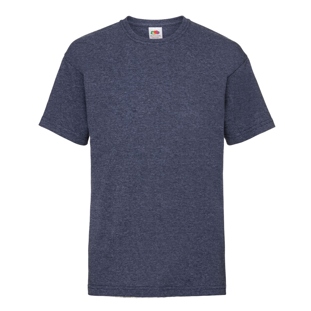 Fruit Of The Loom (3-4, Vintage Heather Navy) Childrens/Kids Valueweight T-Shirt Blue,Multicoloured