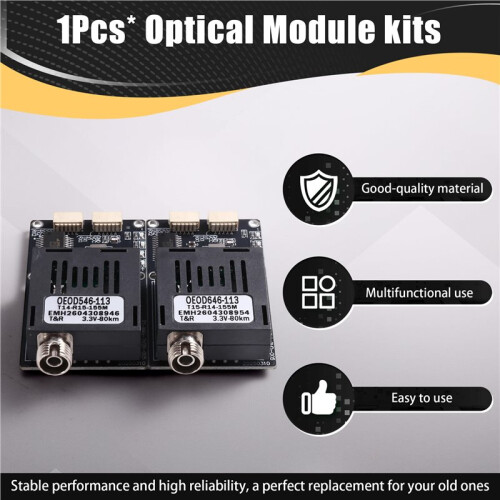 TX+RX 80KM  5.5-26V TTL Optical Transceiver Module Kits  5.5-26V Optical Terminal Equipment Drone-Specific 1