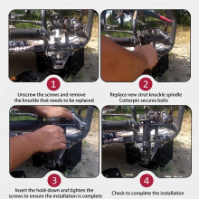 1 Par de Manguetas de Dirección para Karts de Gasolina para CK196-T, KT194, KT196, 196 Cc y 6,5 CV, Piezas para Quads de Cuatro Ruedas.