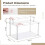 Coffee Syrup Organizer, Acrylic Syrup Bottle Organizer , Clear Countertop Step Display Stand Kitchen Storage 4
