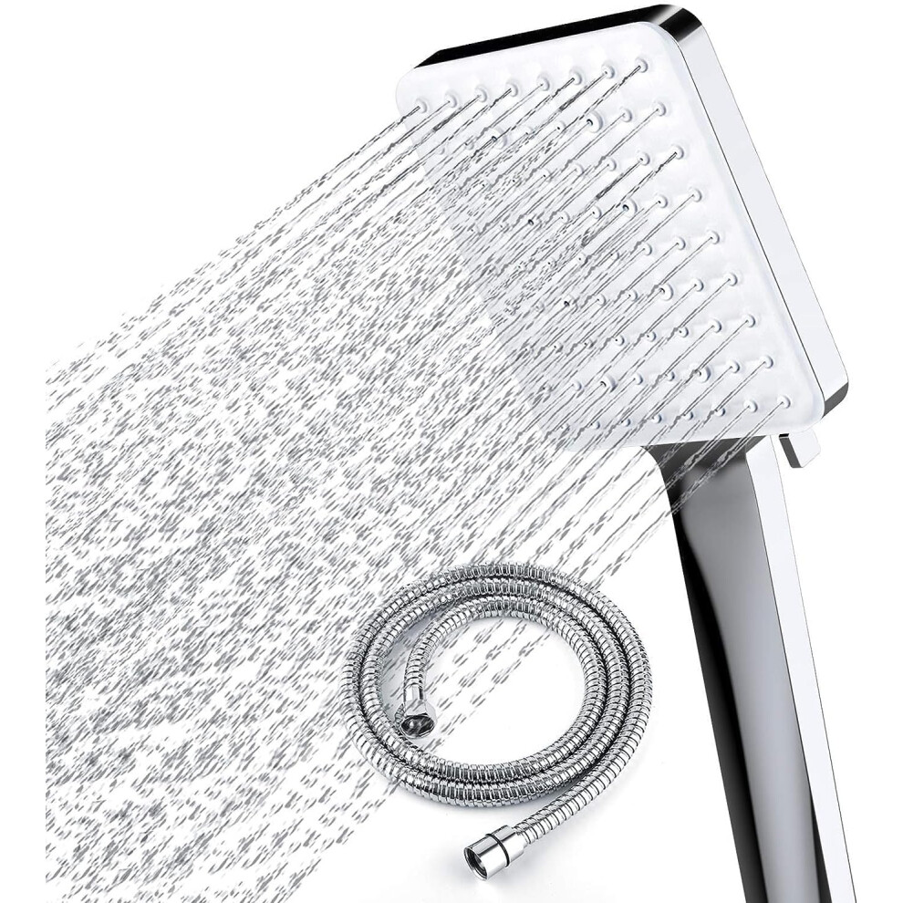 Newentor Shower Head With Hose Set With 6 Settings Spray Mode, Chrome - 1.5M 8901124857155