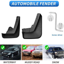 Suitable for Custom Fit for Mud Flaps 2017-2024 Jaguar F-Pace (No SVR Models) Mud Splash Guard Front and Rear 4-PC Set